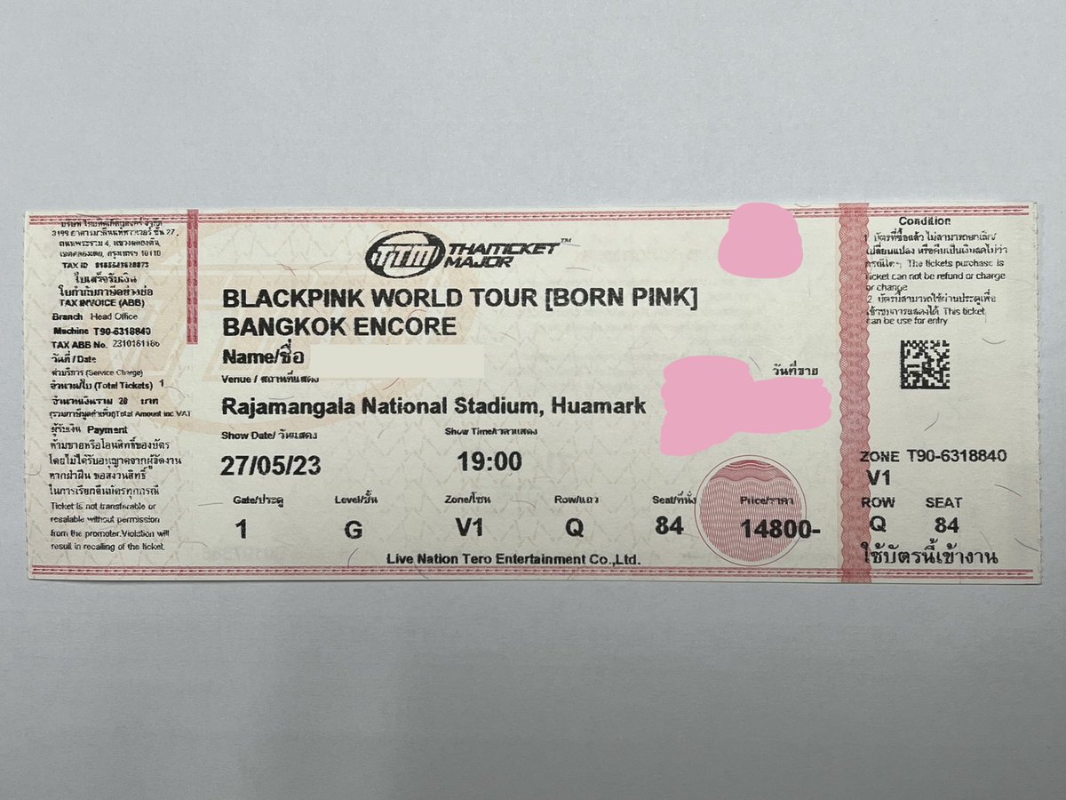 cincinnz's tweet photo. 🖤💖 ขายบัตรคอน BP 27/5
📌 VIP V1 1ใบ ราคา25 K ราคาลดได้อีกค่ะ มัดจำครึ่งนึงที่เหลือจ่ายหน้างานหรือนัดรับกทม.
สนใจ DM เลยค่ะ
#BLACKPINK_WORLDTOUR 
#bornpinkencoreinbangkok
#BORNPINKINBANGKOK
#บัตรคอนblackpink #ตลาดนัดบพ #ตลาดนัดblackpink
#BORNPINKinBANGKOK
#BORNPINKBANGKOK https://t.co/fuA1LjXb3A