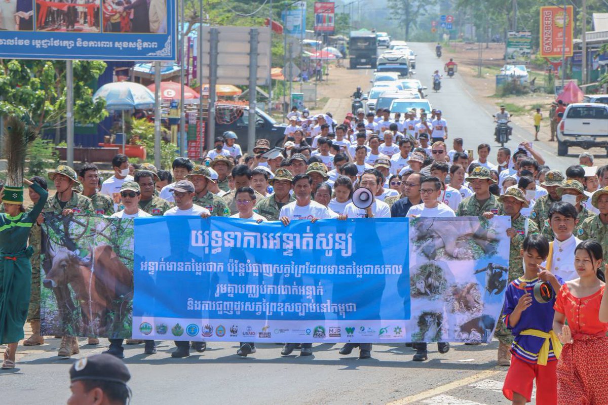 pheaktraneth's tweet photo. Together, we can end the snaring crisis and illegal #wildlife trade in #Cambodia
The #ZeroSnaring campaign traveled to Veal Veng district in Pursat province to invite local communities to join in ending Cambodia’s #snaring crisis. https://t.co/BEzFJfuoeP