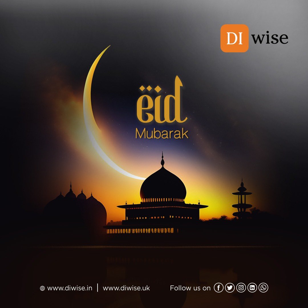 DIwiseLtd's tweet photo. As the crescent moon graces the sky, we embrace the spirit of Eid with open hearts and a sense of deep gratitude. May this joyous occasion bring you moments of pure bliss and serenity!

#eidmubarak #eidalfitr #eid #blessed #festival #bliss #diwise https://t.co/WZRv0SqHrG