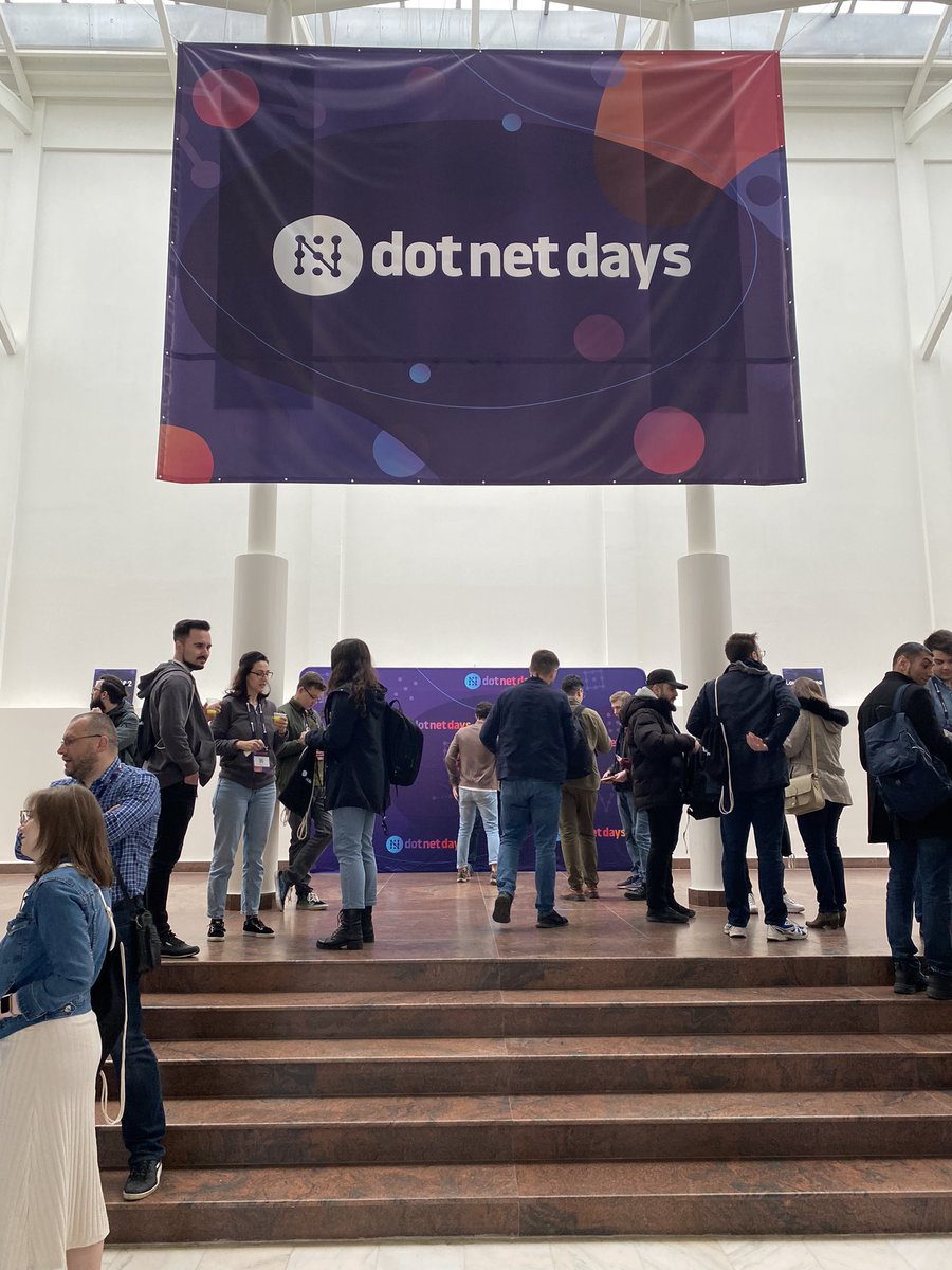 dotnetdaysro's tweet image. Welcome, everyone, to dotnetdays 2023, where the excitement is palpable and the conference day is about to kick off 🎉
If you're attending, don't forget to use the #dotnetdays tag to connect with your peers and say hi 👋
Let's make the most of this incredible #dotnetconference!