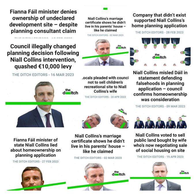 #DeNiall 

Why has the Irish Media gone silent on the Minister Niall Collins Scandal ?

Is it not the role of the media to hold the government &amp; power entities to account ? 

Newspaper publishers recently won their battle for print and digital newspapers to be zero-rated for VAT