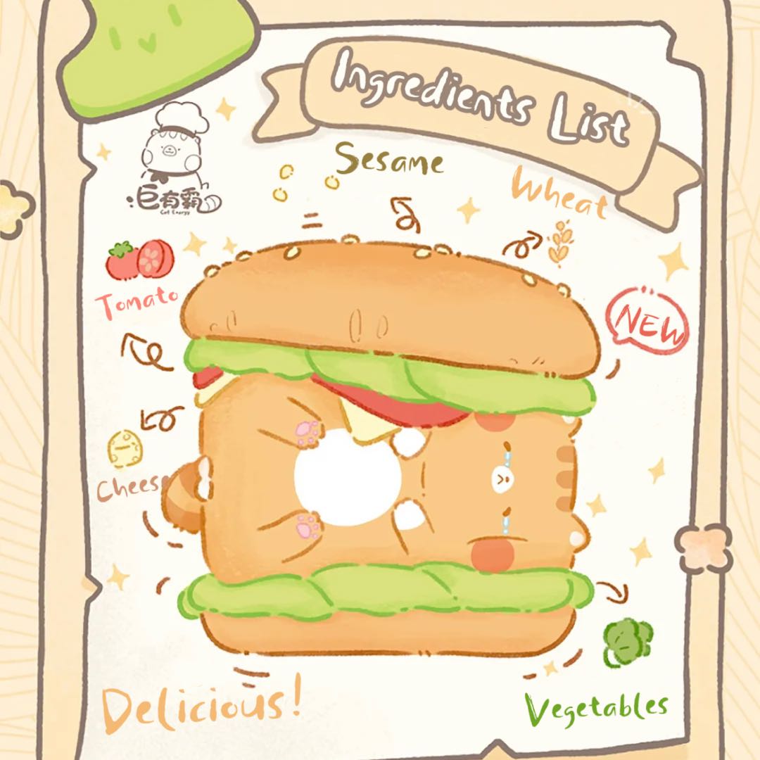 KikaGoods's tweet photo. How many calories are in the Big Cat Burger? Big cat hamburger designer by Cat Energy.
.
🌟 Your support will make it available at KikaGoods soon
🧡 Follow us and get the newest toy share daily
.
#kikagoods #figure #figurines #blindbox #blindboxes #catenergy #cat #catdango https://t.co/tKzhU57YI6