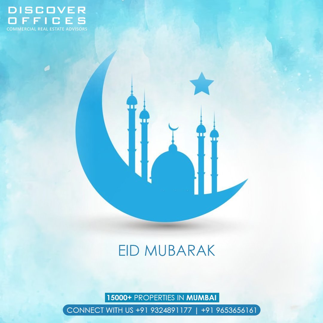 DiscoverOffices's tweet photo. May the magic of this Eid bring lots of happiness in your life and may you celebrate it with all your close friends and may it fill your heart with wonders. #EidMubarak!

Call us to know more: +91 9324891177 | +91 9653656161

#DiscoverOffices #CommercialRealestate #Realestate https://t.co/NU0iHSasN5