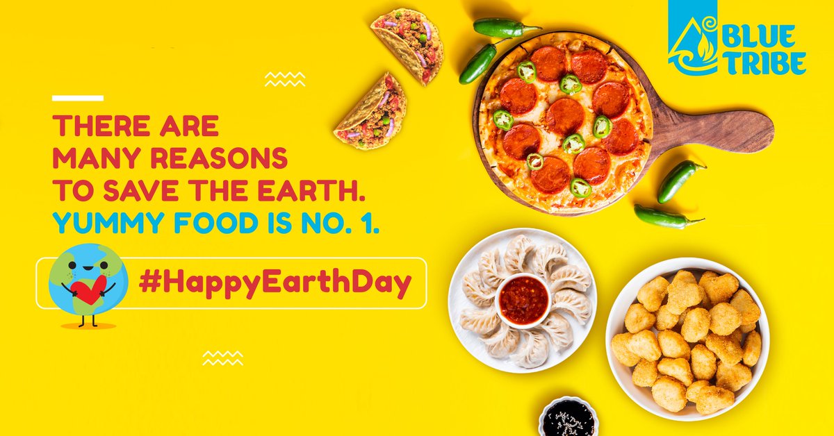 bluetribefoods's tweet photo. This Earth Day let's celebrate the only known planet with so much delicious food. Blue Tribe's meatilicious delicacies are always here to remind you of everything that's special about the earth ๐๐ฎ๐ฏ๐ฅ
#HappyEarthDay #EarthDay2023 #EarthDay #BlueTribeFoods #PlanetFriendlyTribe https://t.co/Tlp5iOn601
