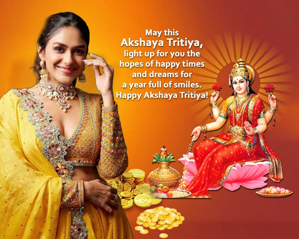 jyomrunal's tweet photo. Happy Akshay Tritiya to you and your family
#MrunalThakur #AkshayTritiya2023 #AkshayaTritiya #wishes #mrunalthakurfans #jyomrunal https://t.co/pHpkAlA0vA