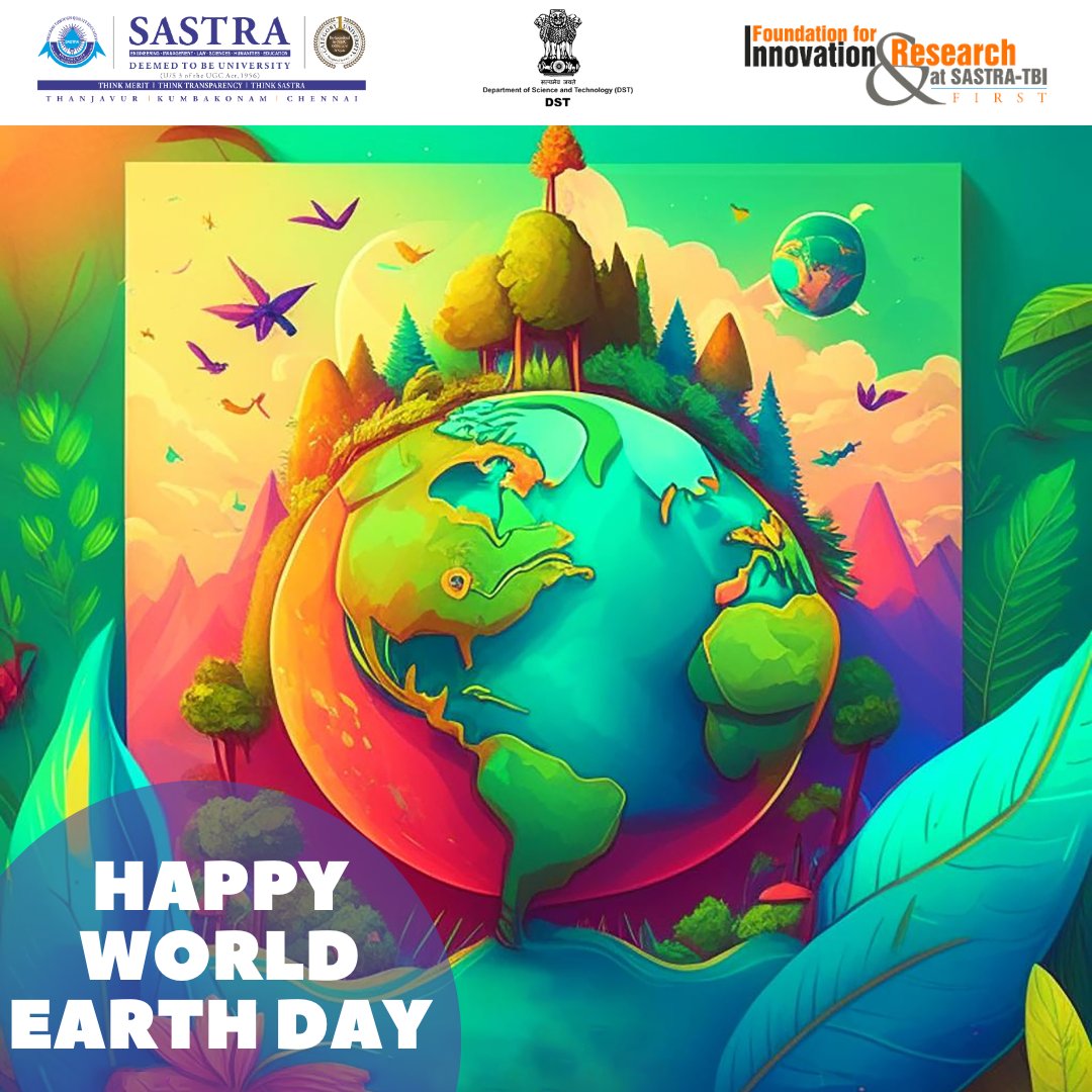 Sastratbi's tweet photo. Happy World Earth Day! Let's take a step back and think about how we can build a better future for our planet. We're honored to work with startups that share our commitment to sustainability and innovation.
.
.
.

#startups #firsttbi #WorldEarthDay #sastra https://t.co/ezDOtjsMmy