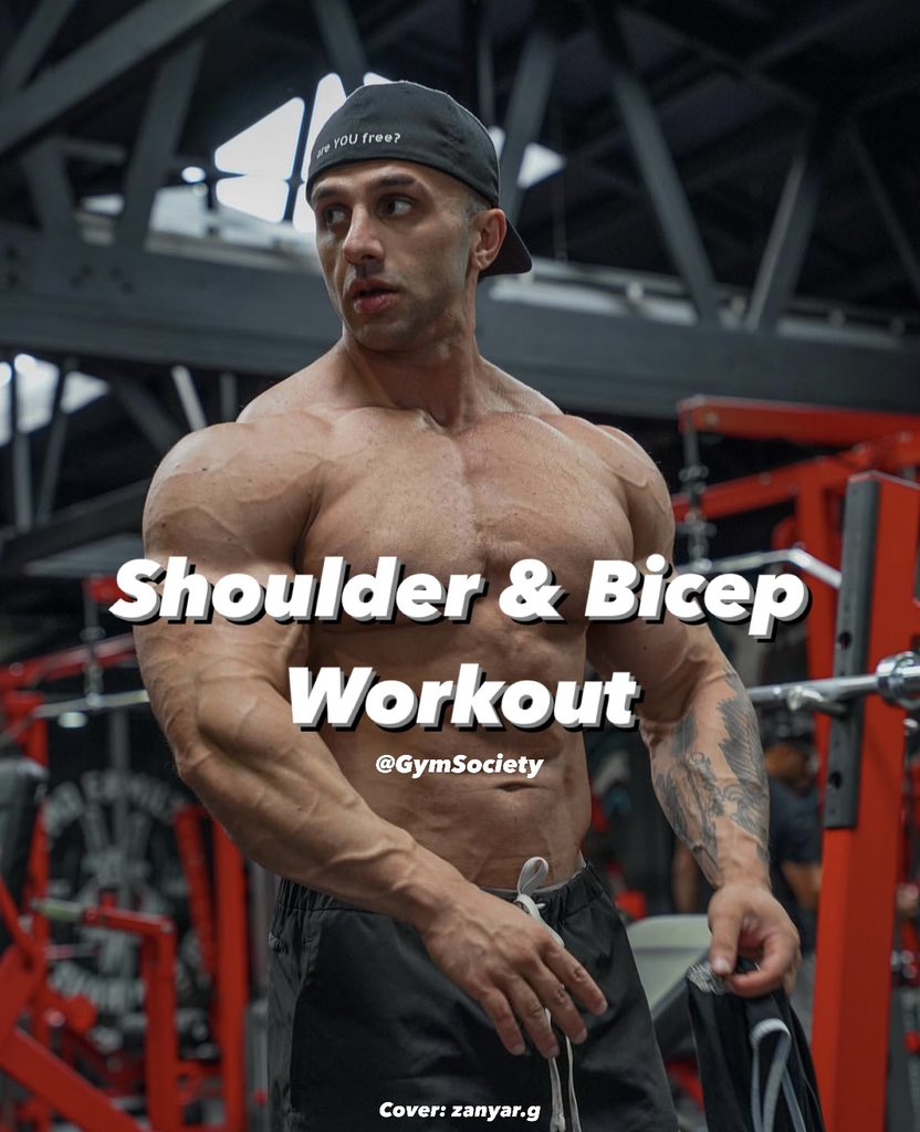 The Gym Society on Twitter Shoulder and Bicep Workout for