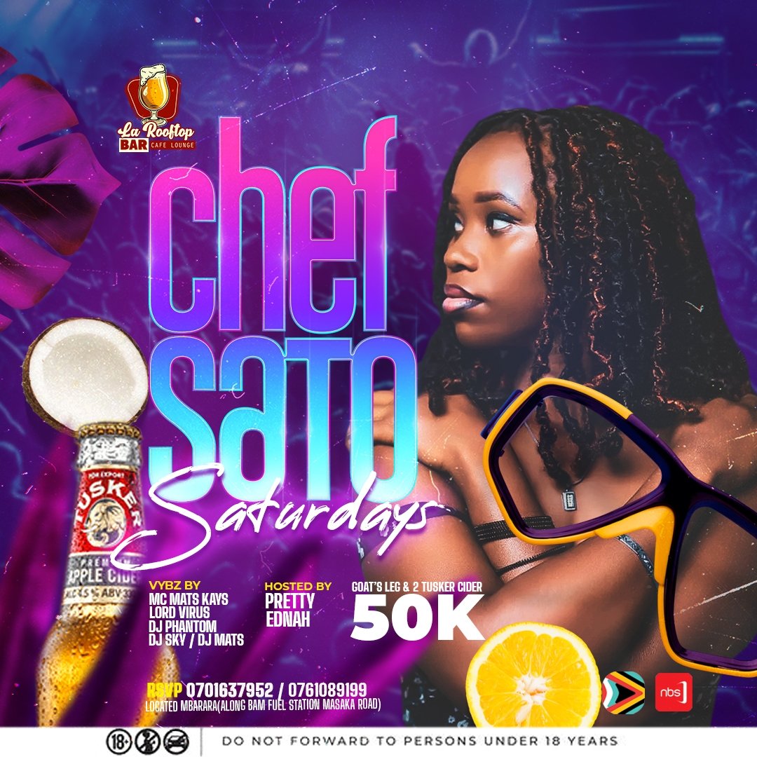 larooftoplounge's tweet photo. @TuskerCider joins #chefsaturdays , every Meat Bucket or Whole Goat's Leg you buy we add you 2 Tusker Ciders for free...its a weekend eno tusimbude..π»ππΊπΉπ₯π΅π½π₯πΆπΆ Remember we are power by @afromobileug and @nbstv https://t.co/tp0SY5OGfB