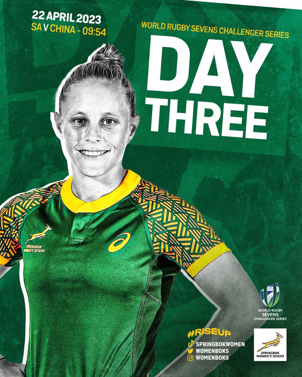 #GritSports | Rugby 🏉 

#BokWomen7s will take on China today, in the #7sChallengerSeries semifinals today.

🏉: SA vs China
⏰: 09:54 

#GritSports