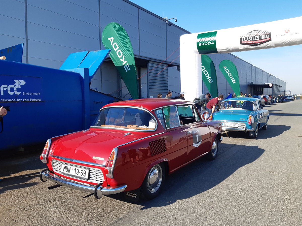 ONDREJ_LANIK's tweet photo. SKODA Classic Fleet are already on the track of today's 7 Castles Trial. #Skoda #SkodaClassic #7ct https://t.co/pWcsiK8v69
