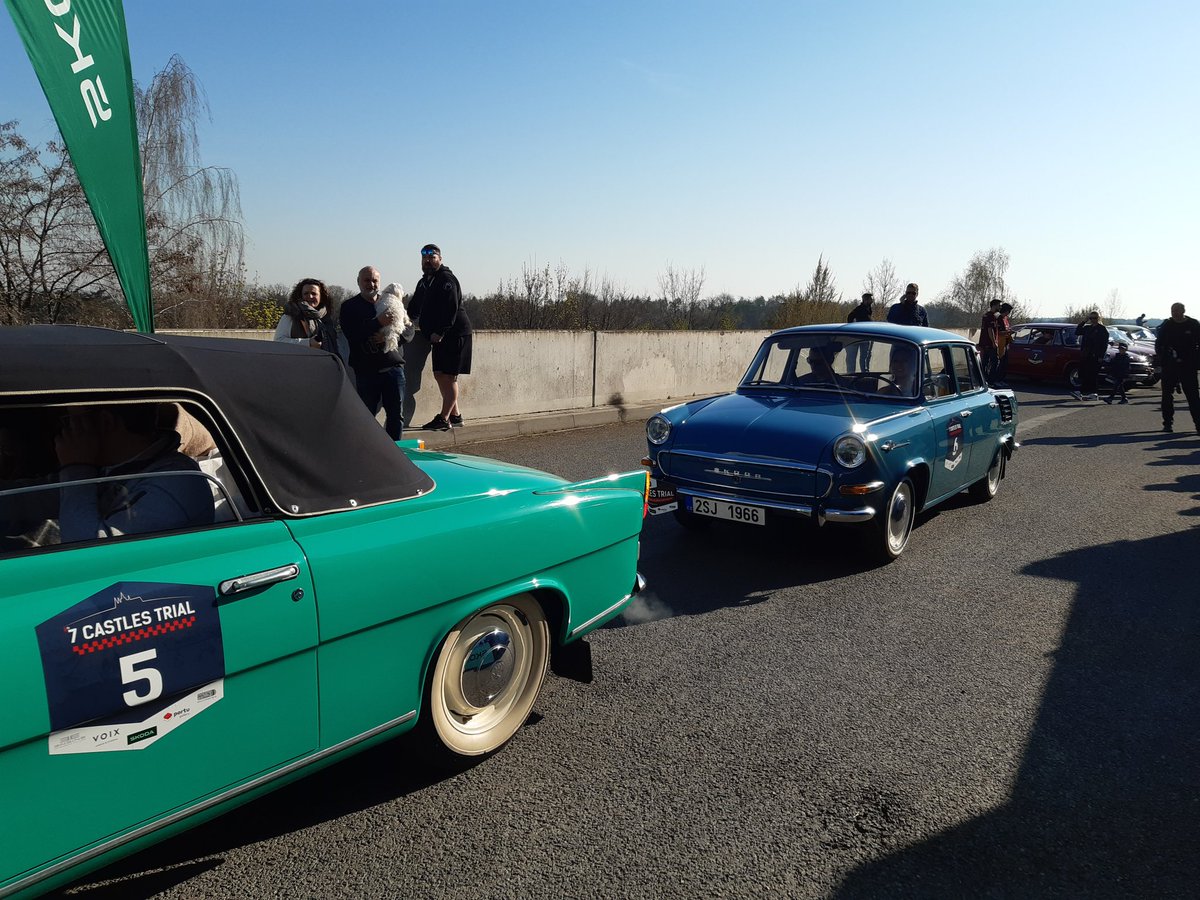 ONDREJ_LANIK's tweet photo. SKODA Classic Fleet are already on the track of today's 7 Castles Trial. #Skoda #SkodaClassic #7ct https://t.co/pWcsiK8v69