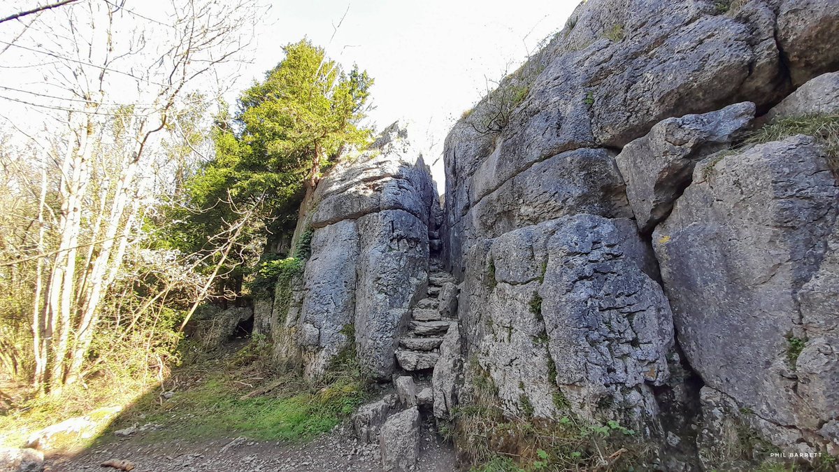 Phil_M_Barrett's tweet photo. If you climb or descend the Fairy steps without touching the limestone sides, the fairies will grant your wish.
Yeah, right, I needed 10 points of contact simply to prevent killing myself! Hands,feet,knees,elbows,rucksack. 😬 #Beetham #Cumbria https://t.co/eLthI8wtwn
