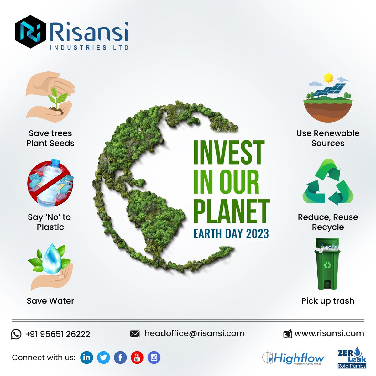 Risansipumps's tweet photo. Enjoy the gifts of #nature and appreciate its beauty on this #EarthDay.
Let’s save the earth together.
#HappyEarthDay!Let us all pledge to plant one tree each year,and we will live in a much greener and #healthierworld.
#world #climate #climatechange
#risansi #risansipumps https://t.co/k57PA5Wgae