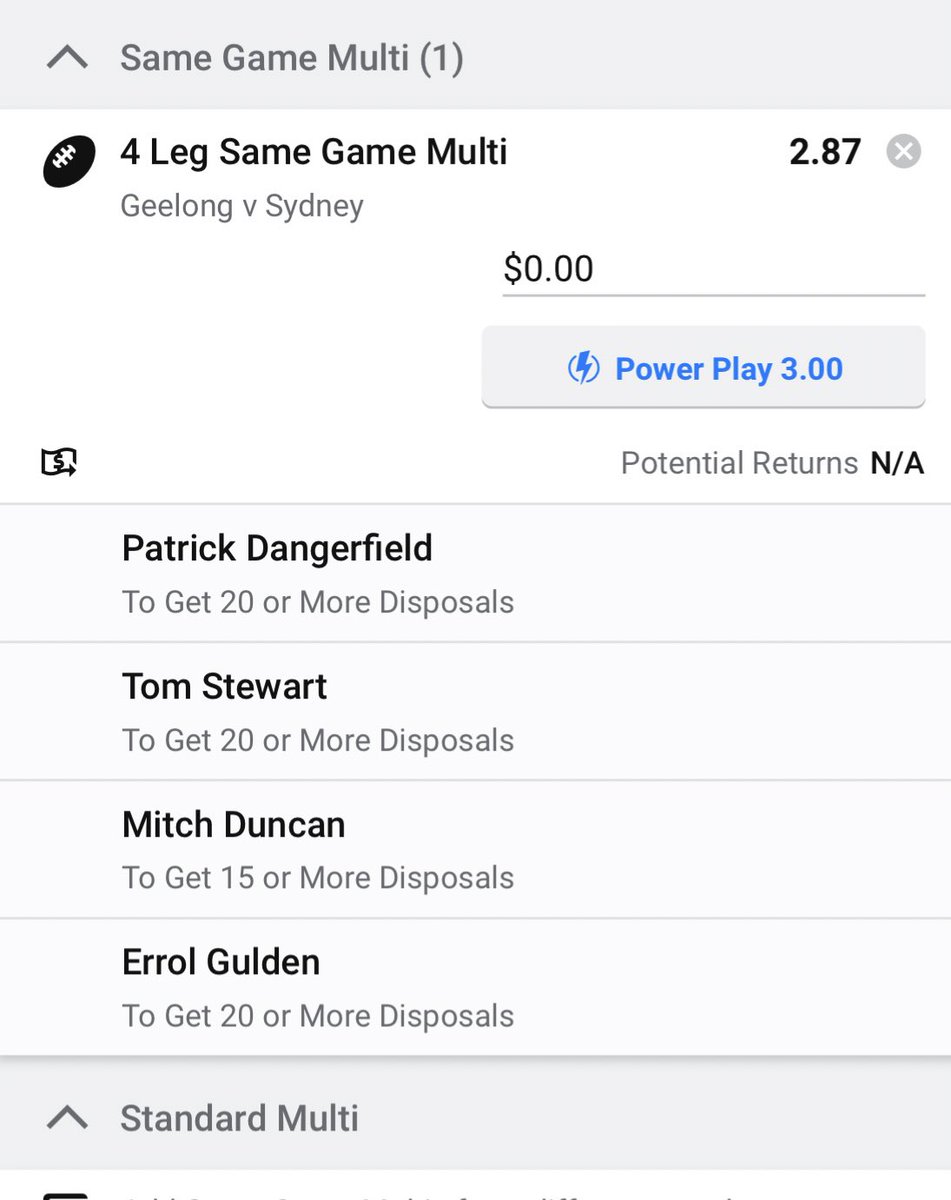 ShortysSuperCo1's tweet photo. A couple of multis if you fancy a dabble tonight π #SameGameMulti #SGM #AFLCatsSwans https://t.co/OIrcj6B9kc