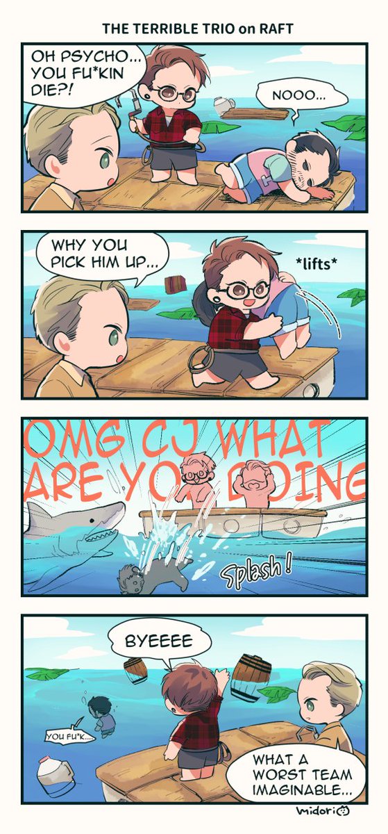 yayyyy the trio played #RAFT!!! then this happened.
I love this game 💗🥳can't wait next weeeek
@_cjdxn @InsymTtv @PsychoHypnotic