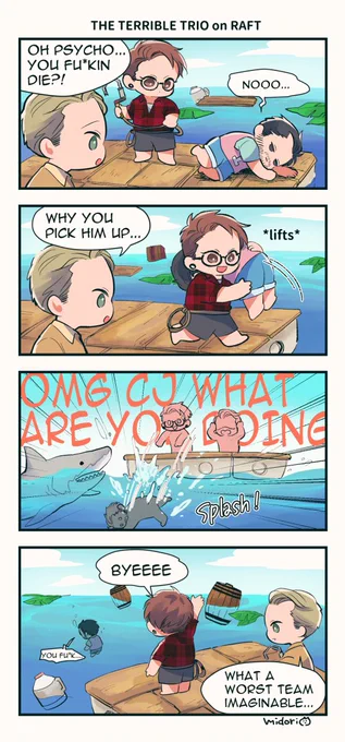 yayyyy the trio played #RAFT!!! then this happened.
I love this game 💗🥳can't wait next weeeek
@_cjdxn @InsymTtv @PsychoHypnotic 