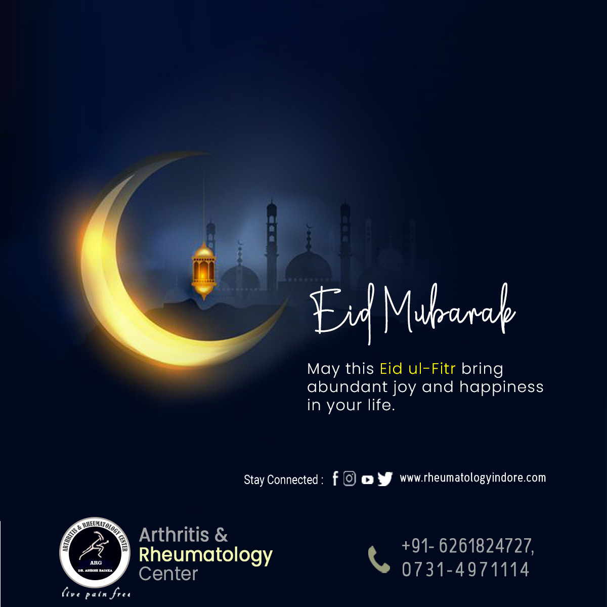 arccenter1's tweet photo. Eid Mubarak from my home to yours. May the relentless joy of Eid cross the distance and reach your heart. #EidMubarak my dear #friend.
Get more information related to "#Rheumatoid #Arthritis Treatments", Visit: https://t.co/k5aMdhXUAQ
call: 6261824727
 #eidmubarak2023 #eid https://t.co/67MINuWhyG