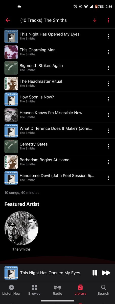Slappy_san's tweet photo. #NowPlaying #10Tracks #TheSmiths https://t.co/1rq4DwwQe1