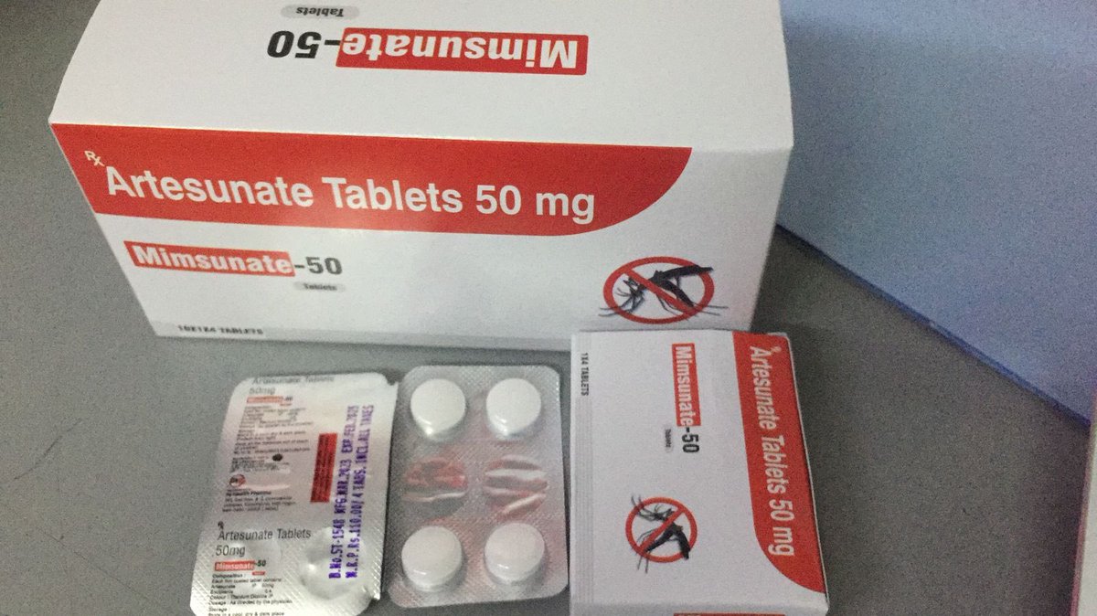 Brand name : #Mimsunate 
Generic name : #Artesunate #tablets #50mg 
Packing: 10x1x4 tab 

#pharma #malaria #mosquito #ridsunate #norsuanate #Medicines 
#pharmaceuticalmarketing #pharmaexporter