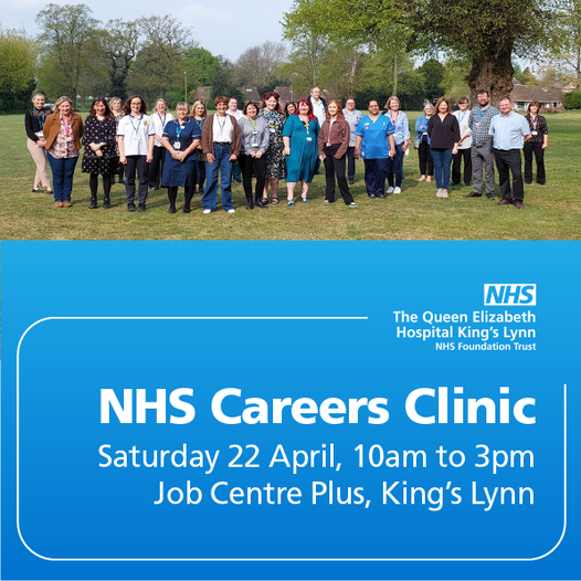 The QEH King's Lynn on Twitter "HAPPENING TODAY! NHS Careers Clinic
