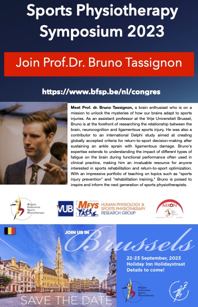 Abellaneda_Sev's tweet photo. Welcome to Brussels 2023 !! https://t.co/66Bm8YBuqL !! Early bird 30/04/2023 : International Symposium of Sports Physiotherapy https://t.co/5AOxu87m2J