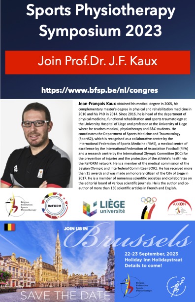 Abellaneda_Sev's tweet photo. Welcome to Brussels 2023 !! https://t.co/66Bm8YBuqL !! Early bird 30/04/2023 : International Symposium of Sports Physiotherapy https://t.co/5AOxu87m2J