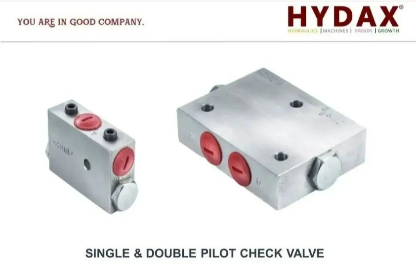 SINGLE AND DOUBLE PILOT CHECK VALVE.
#hydax #hydraulics #hydaxindia#hydaxhydraulics #hydrauliccomponent #singleanddoublepilotcheckvalve #valve