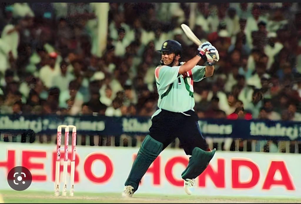 JayShah's tweet photo. 25 years to the day 'Desert Storm' hit in Sharjah, as the Master Blaster @sachin_rt hit 143 against Australia to take India to the final of the Coca-Cola Cup 1998. Remarkable innings never forgotten! @BCCI
#25YearsOfDesertStorm https://t.co/uiUhNVKLZk