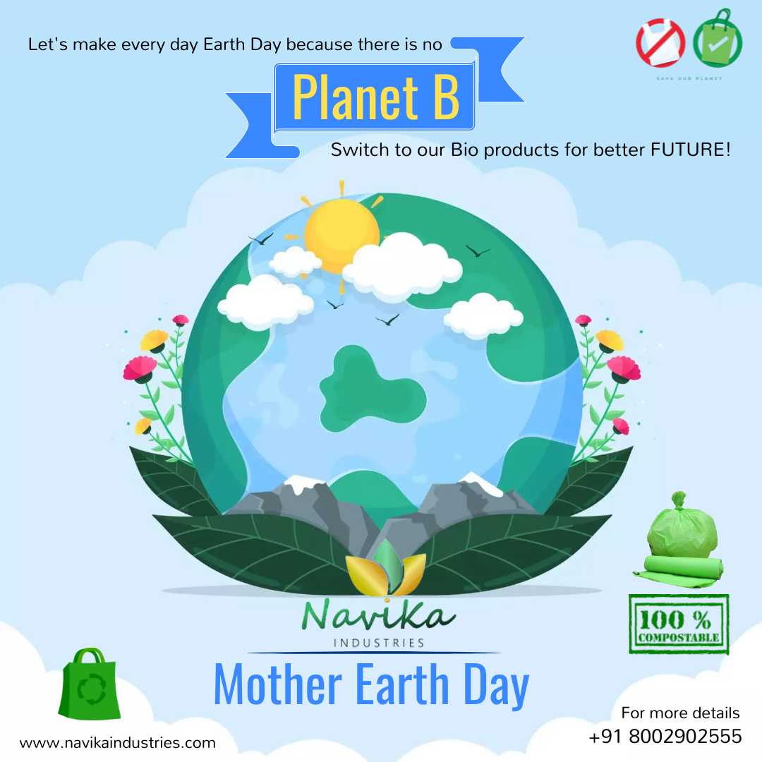 Happy Earth Day! Let's celebrate by taking action to protect the only home we have.
-
#EarthDay #ProtectOurPlanet #gogreen #biodegradablebags #compostablebags #garbagebags #shrinkfilms #saynotoplastic #stopusingplastic #stopsingleuseplastic #bubblewraps #saveplanet