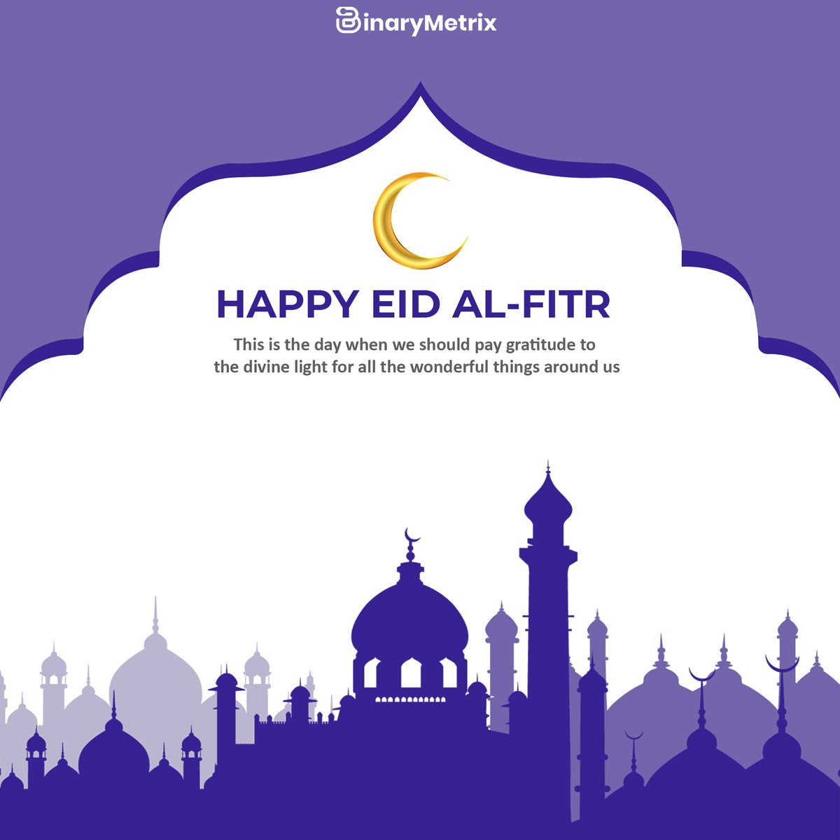 binary_metrix's tweet photo. May this Eid bring you closer to Allah and strengthen your faith 🌙

#eidmubarak #eid #allah #eidalfitr #eidcelebrations #blessed #enjoy #BinaryMetrixTeam https://t.co/tSNtdan0s7