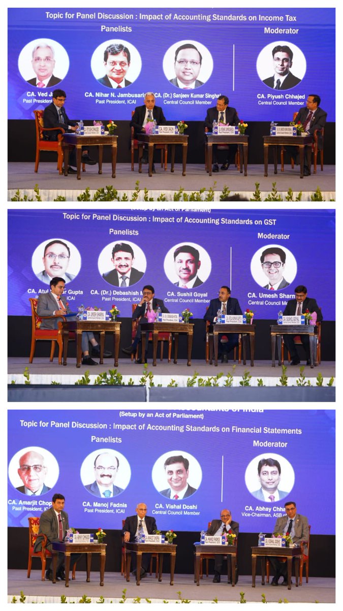 theicai's tweet image. #AccountingStandards Day celebrated by ICAI in the august presence of CA. Aniket S. Talati, President-ICAI &amp;amp; CA. Ranjeet K. Agarwal, Vice President-ICAI along with Past Presidents-ICAI, Central Council Members-ICAI &amp;amp; NIRC Office Bearers at New Delhi on 21st April 2023 #IndAS
