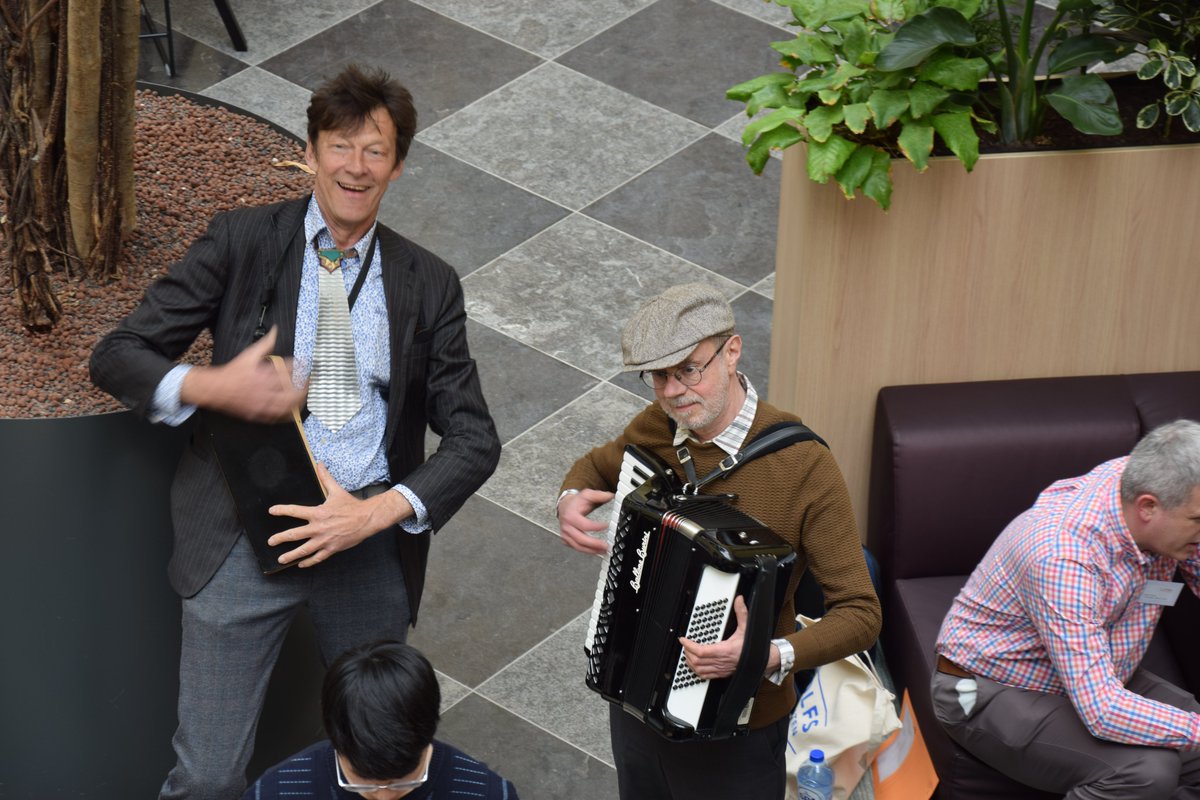 ICCC_2023's tweet photo. Duo Peer de Graaf and Michael Breukers (Tall and Lucky) at the opening ceremonies. https://t.co/yrmQynOJAD