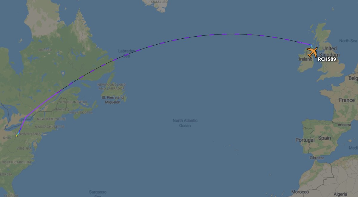 TheSnoopySnoop's tweet photo. Arrived Belfast early hours today from Pittsburgh
#RCH589 USAF KC-135 #AE035F 58-0085
Journey to Pittsburgh from March AFB yesterday as RATS49
#AvGeek #Planespotting https://t.co/nCZZJUcIKi