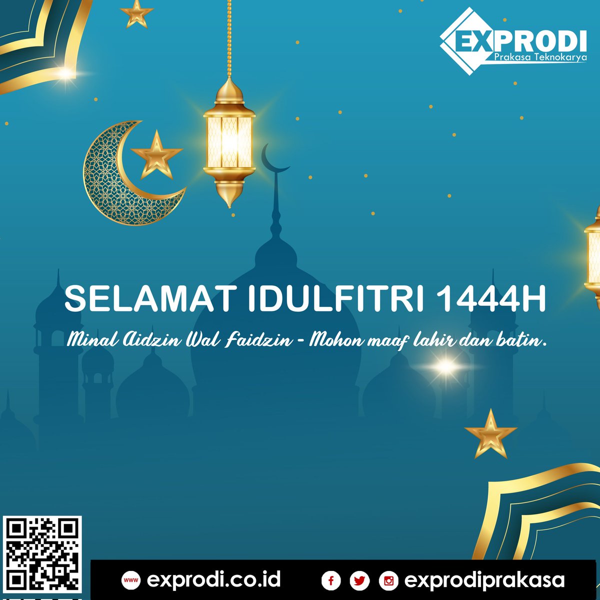 exprodiprakasa's tweet photo. Selamat Hari Raya Idul Fitri bagi Umat Muslim yang Merayakan.
Mohon maaf lahir dan bathin.

#idulfitri #exprodi #ExprodiPrakasaTeknokarya 

https://t.co/mhGNLtGzhv https://t.co/dNfOuLmUkY
