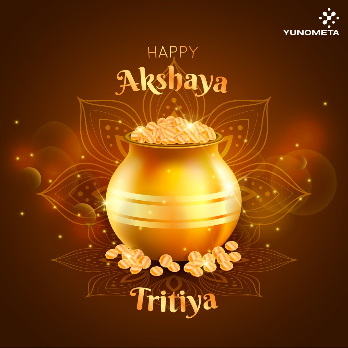 Wishing you all a blessed and prosperous Akshay Tritiya! 🌟✨ May this auspicious day bring abundant happiness, success, and good fortune into your lives. May you be blessed with wealth, health, and wisdom. #AkshayTritiya #Prosperity #Blessings