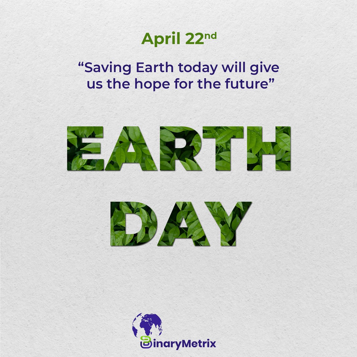binary_metrix's tweet photo. Today, let's take a moment to appreciate the beauty and wonder of our planet and commit to protecting it for generations to comeΒ π
#happyearthday #earthday2023 #earth #globe #universe #planet #naturelover #savethearth #gogreen #ecofriendly #beauty #BinaryMetrixTechnologies https://t.co/itrG1MKJ5k