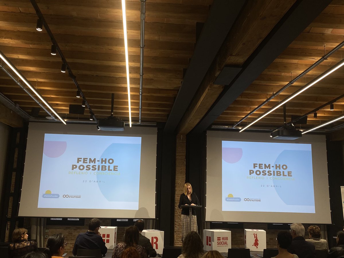 FedCatAutisme's tweet image. .@NeusPayerol, presidenta de la @FedCatAutisme: “Per ser escoltats necesistem algú a l’altra banda. Hi ha un buit immens per part de l’administració, els recursos no arriben.” #FemHoPossible