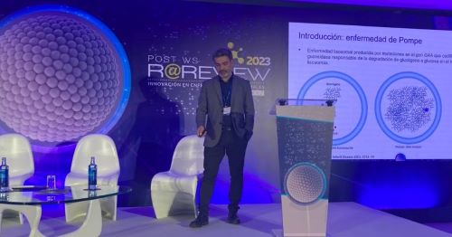 RarasReales's tweet photo. Comenzamos la 2ª jornada de este #RAREVIEW23 con una sesión sobre las últimas novedades en diferentes #EnfermedadesLisosomales presentadas en el #WORLDSymposium de este año.
La inicia el Dr. Jordi Díaz Manera hablándonos sobre #EnfermedadDePompe https://t.co/5TG9f6OSN5