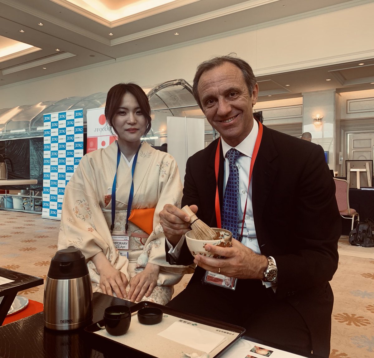 cesaremorbelli's tweet photo. Tea break at #G7 agriculture 🌾🌏 in Miyazaki 🇯🇵 https://t.co/hH1hXdb97r