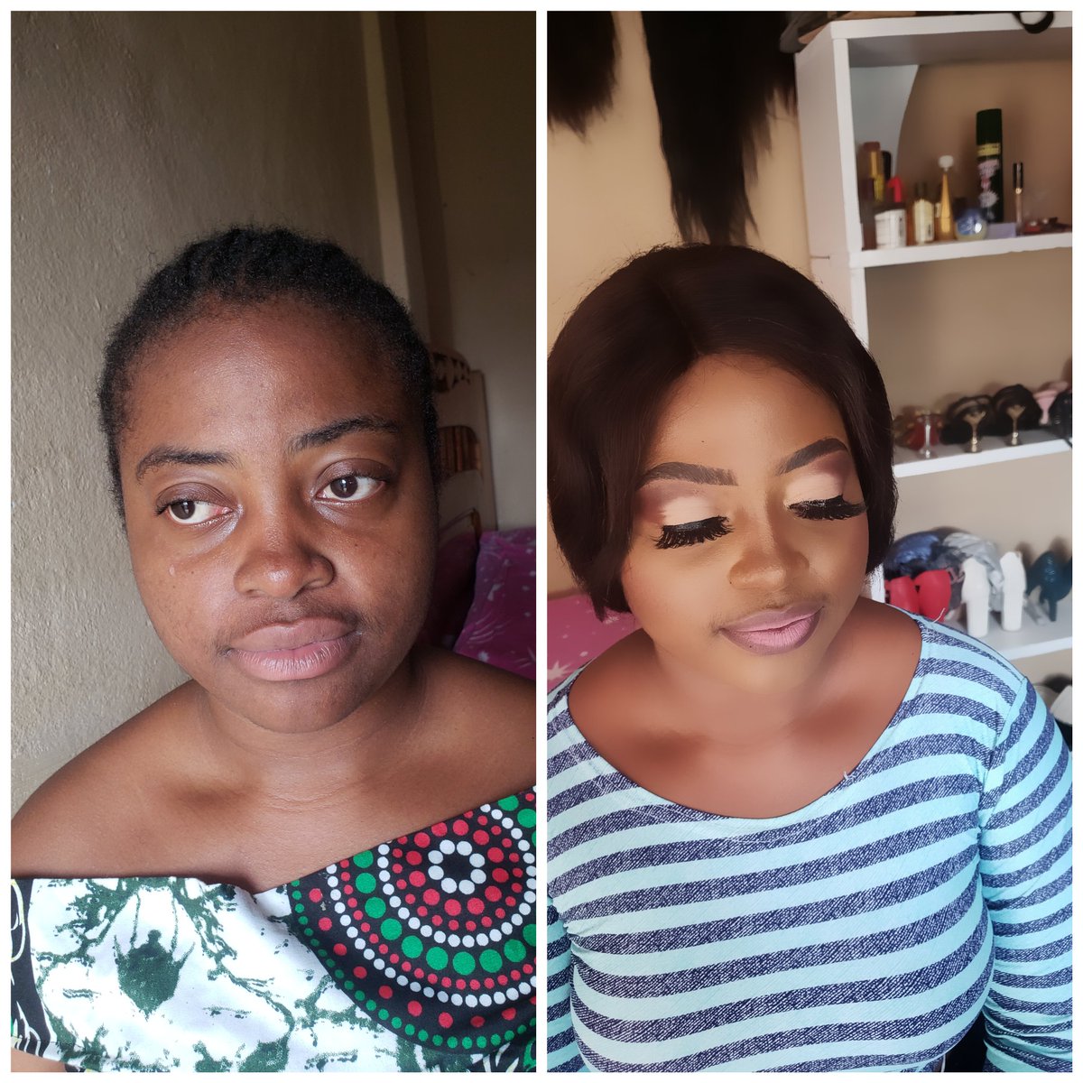 DingaKavi's tweet photo. Location:Buea, molyko. 

Come for your makeup https://t.co/liP3D0yJnY