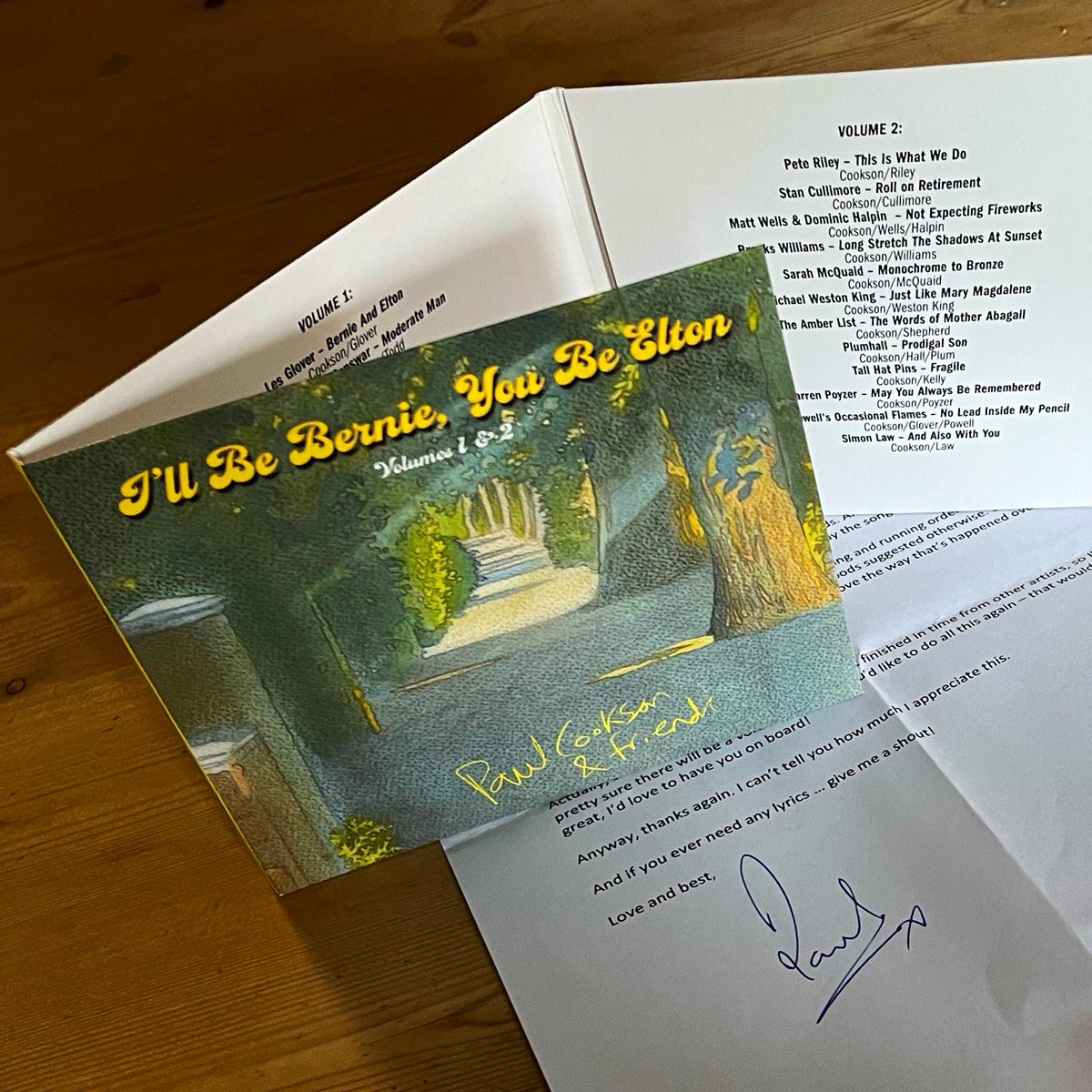 sarahmcquaid's tweet photo. Look what’s arrived! Honoured to be featured on this #doubleCD selection of songs co-written by @paulcooksonpoet w/artists incl myself, #DonPowell (@SladeBand  @PowellFlames), @mileshuntTWS (@thewonder_stuff), @HenryPriestman (@thechristians), @stancullimore (#Housemartins), -> https://t.co/ijtdEsYlCW
