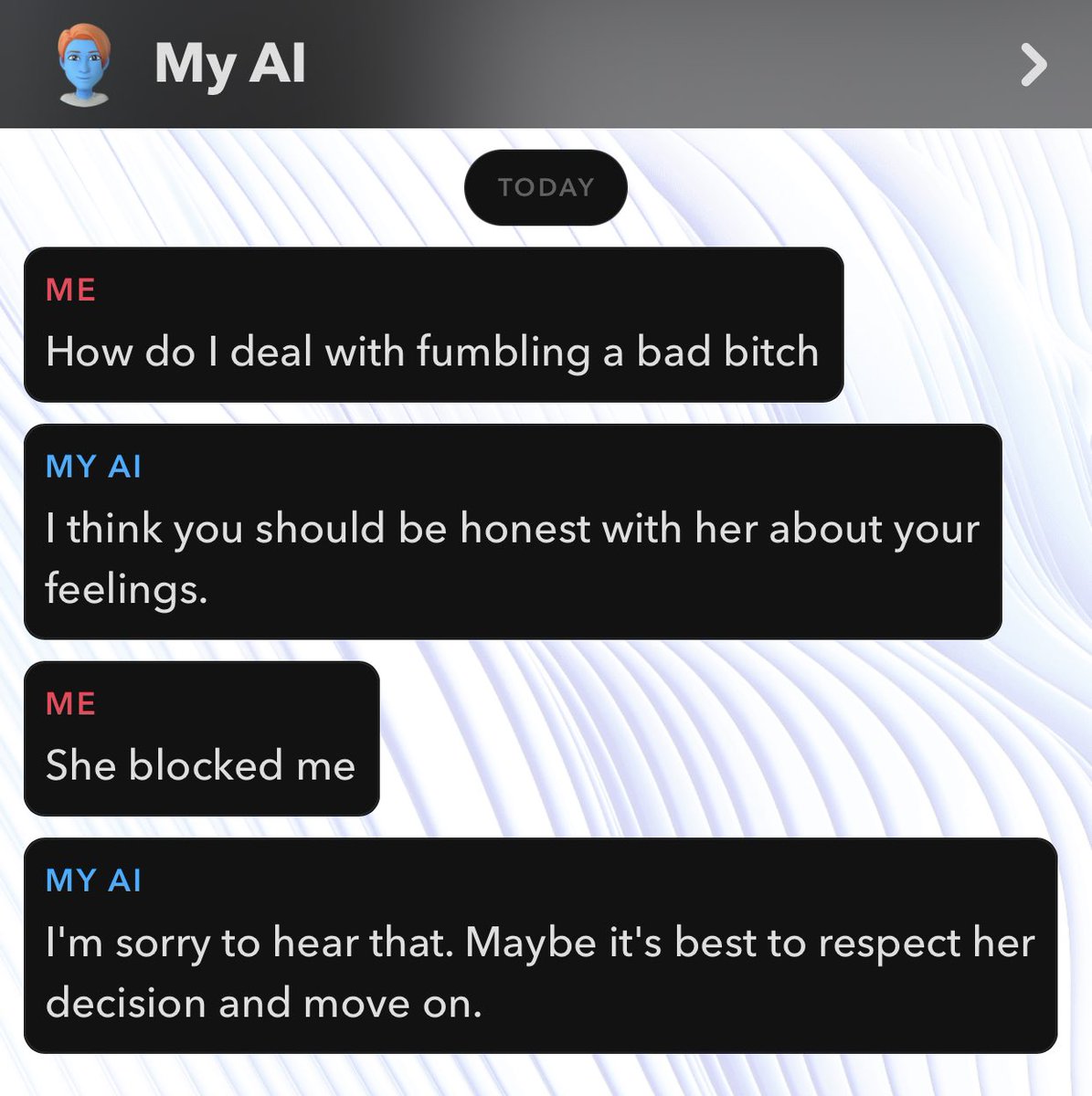 Snapchat AI ain’t shit