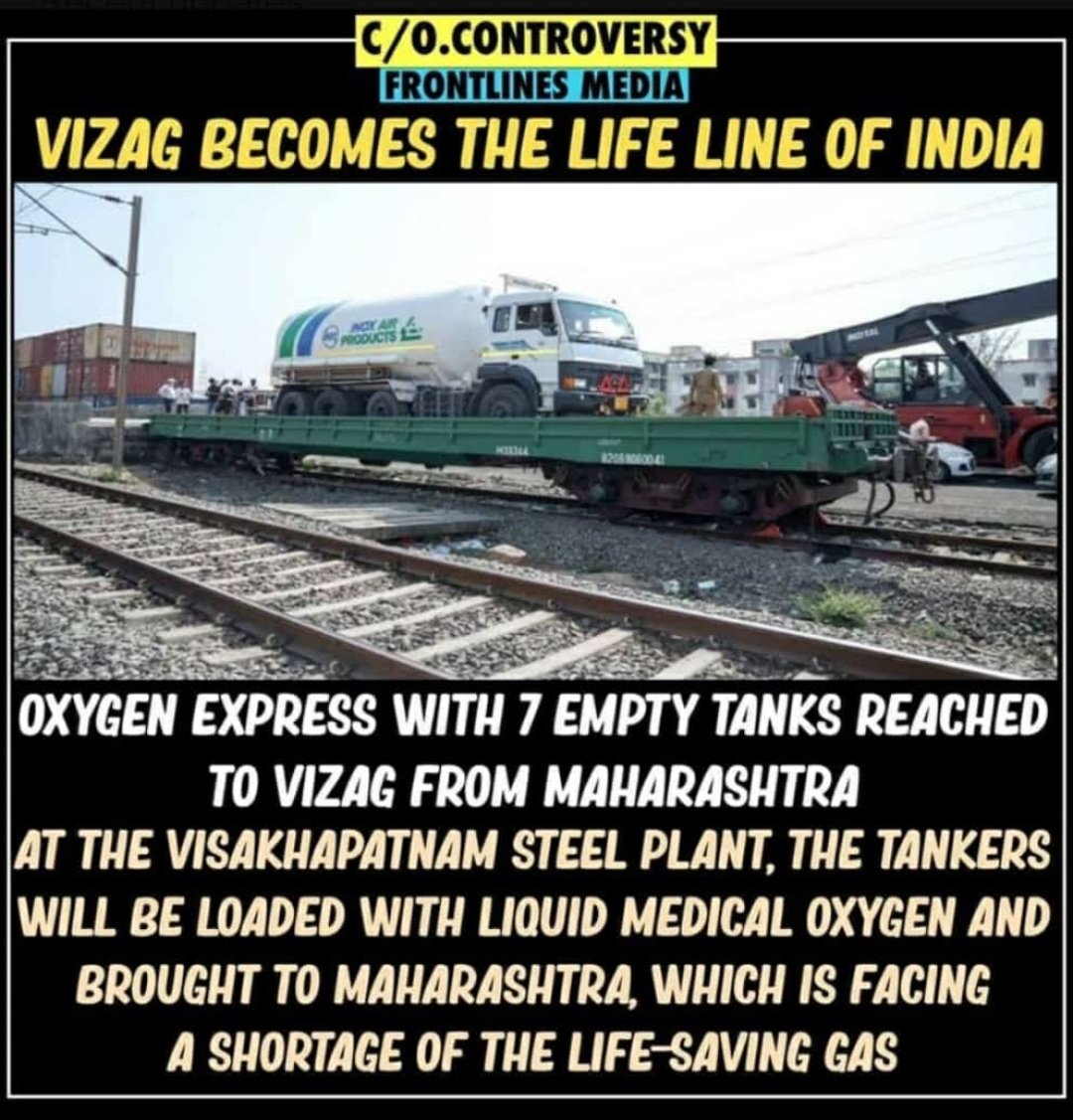 BojjaSuman2's tweet photo. Corona pandemic situation RINL supplied oxygen for India 
 #StopStrategicSaleofVizagSteelPlant

#allotoreminestovizagsteelplant #800daysofRINLprotest

@PMOIndia
@ysjagan
@ncbn
@PawanKalyan
@SteelMinIndia https://t.co/flppzSriWM