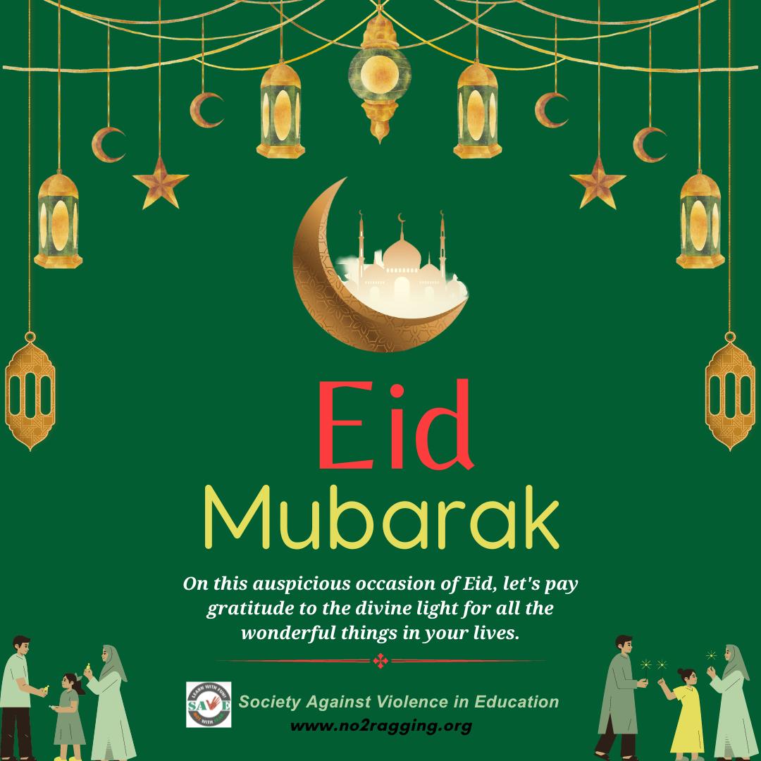 No2Ragging's tweet photo. Eid Mubarak to you and your family.!

#Eid #eidmubarak https://t.co/H1n7KJTWdC