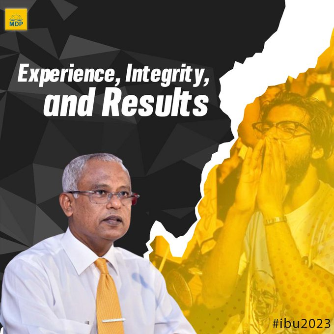 AsluMeehaa's tweet photo. President Ibrahim Mohamed Solih has shown us what it means to be a forward-thinking leader. Let's keep him in office!  #Ibu2023 https://t.co/08uhULfZlE