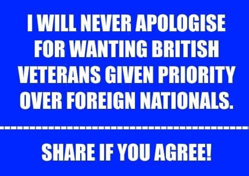 Look after your own those that have sacrificed blood sweat and tears that most wouldn’t have the backbone to give. No more handouts to freeloading illegal immigrants