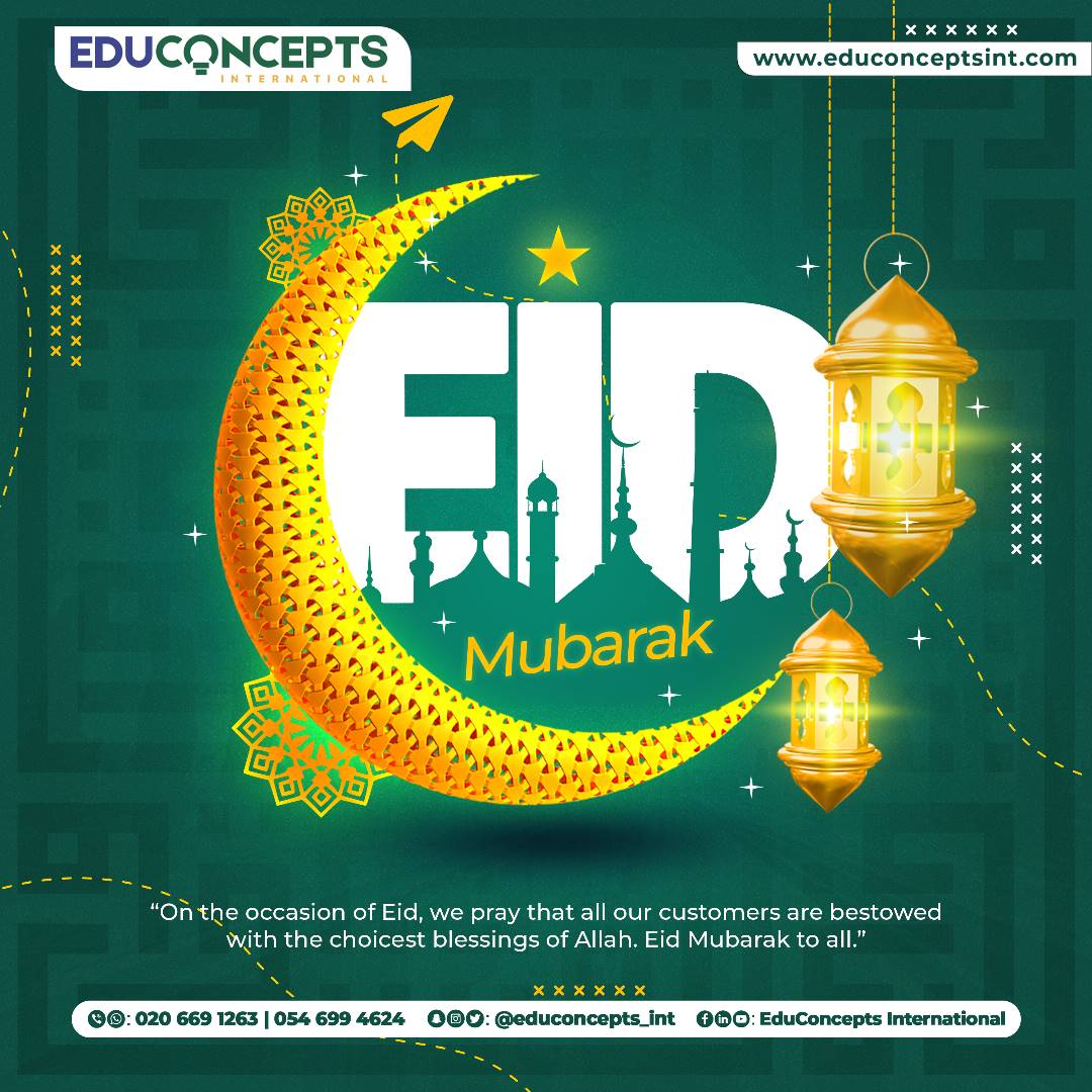 Educoncepts_Int's tweet photo. Assalamu Alaikum Warahmatullaahi Wabarakaatuh.

We congratulate you on the Blessed Eid al-Fitr and pray that may Allaah make your times happier, may Allaah provide you with the best of this world and the hereafter.

Happy Eid Everyone! https://t.co/GptTxhxY44