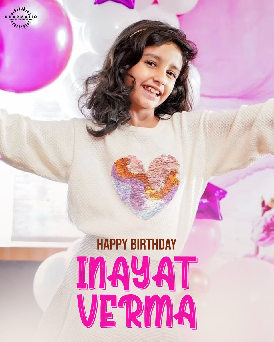 To the little rockstar who lights up any screen she is on! 
Wishing #InayatVerma a very happy birthday! 🥳🎉

#HappyBirthdayInayatVerma