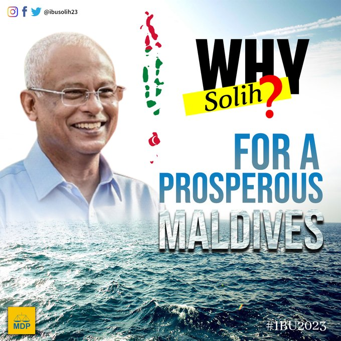 AsluMeehaa's tweet photo. President @ibusolih kept his promises and delivered on development over the past four years. No need for PR to improve his image. #Ibu2023 #MDP2023 https://t.co/4kbpTPFbcm