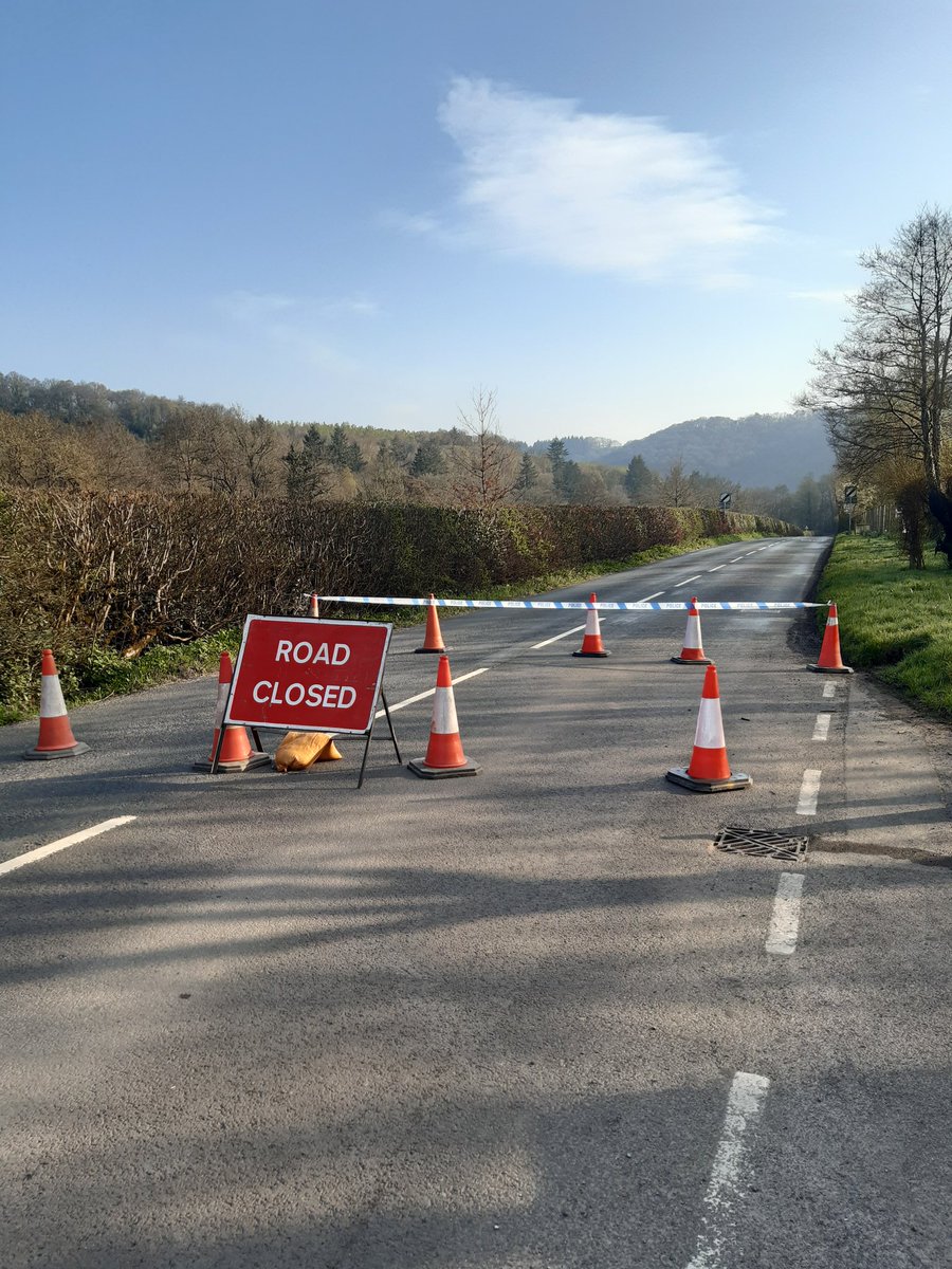 Road still closed between us and the Exeter Inn after last night's fire. We'll update when the road reopens.